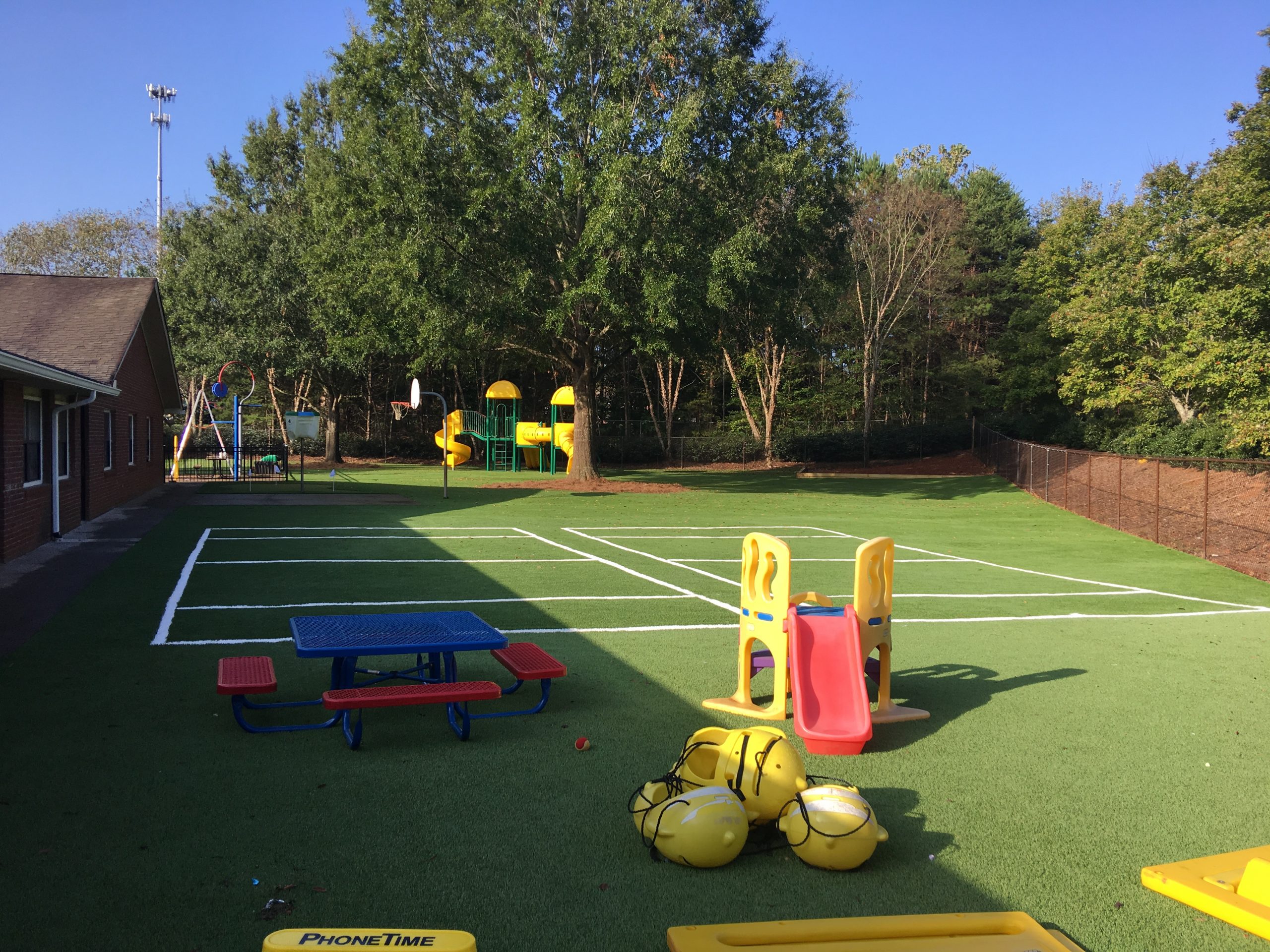 artificial grass in Indiana playground