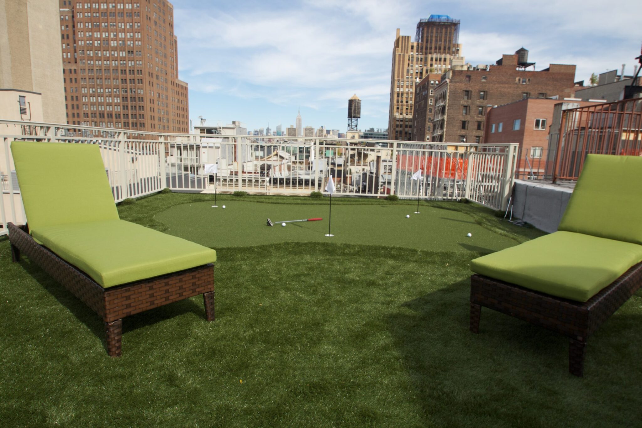 putting green on rooftop that's affordable