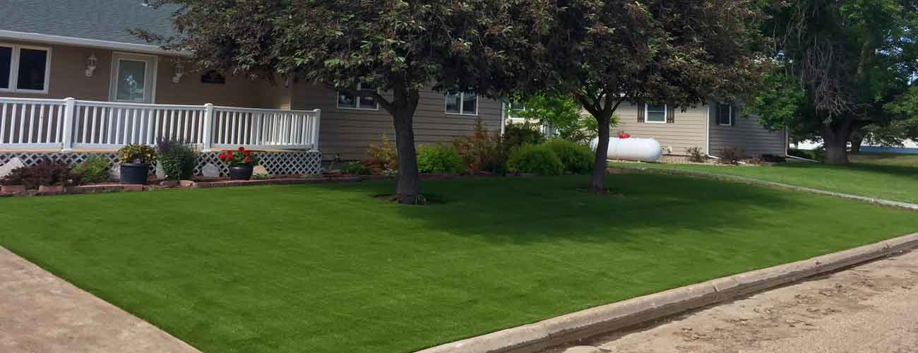 artificial lawn installation in Indiana
