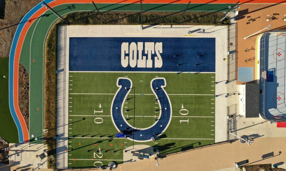 Aerial View of the Indianapolis Colts Football Experience