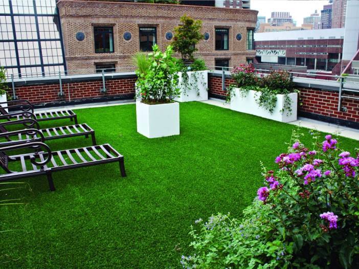 Artificial Grass seating area