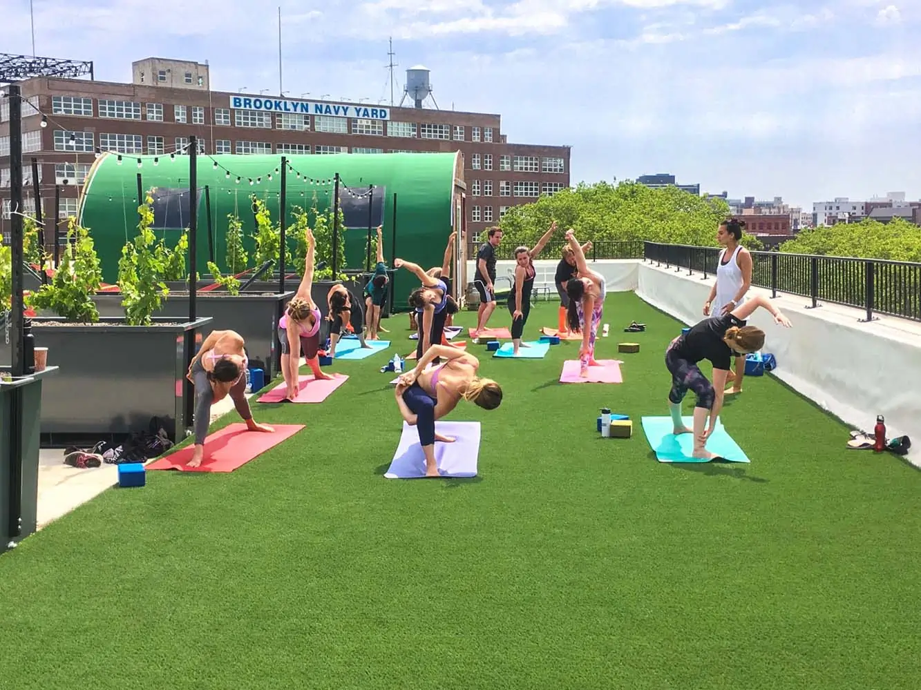 Indiana rooftop turf for yoga Indiana rooftop turf for yoga