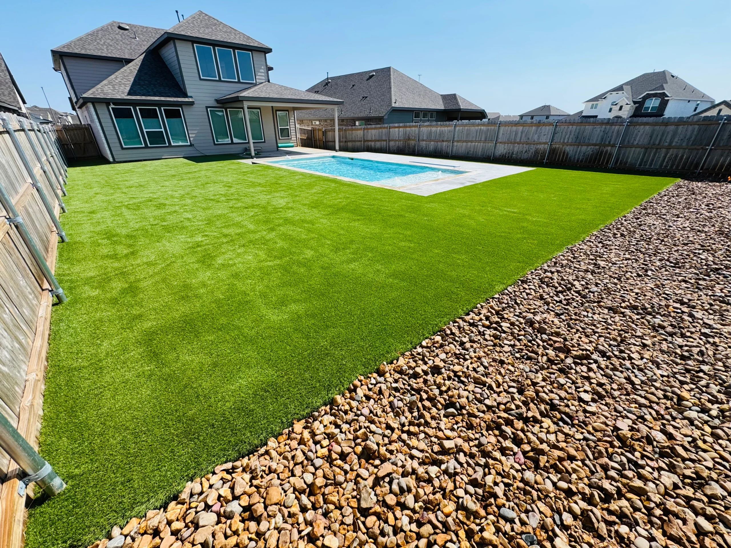 SYNLawn Indiana Backyard artificial turf