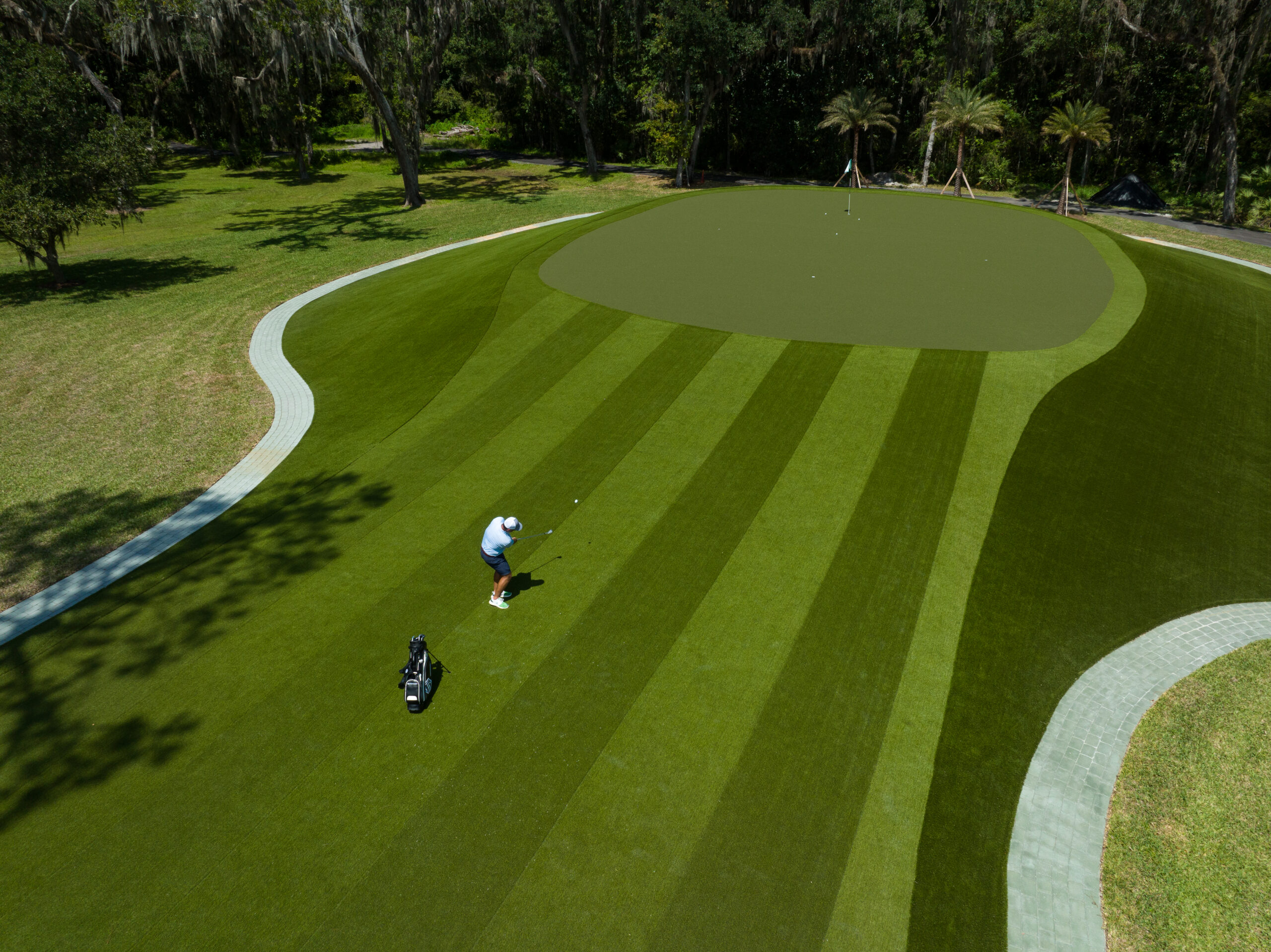 SYNLawn Golf custom putting green SYNLawn Golf custom Indiana putting green