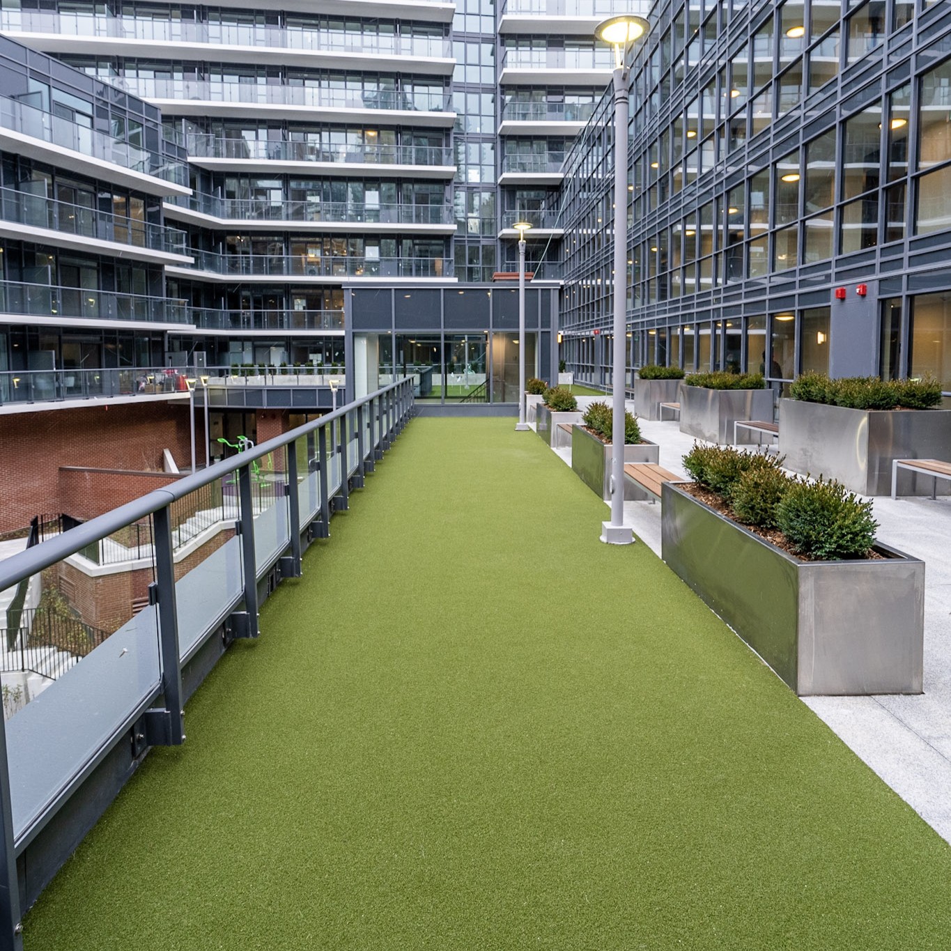 SYNLawn Rooftop Artificial Turf Installation SYNLawn Rooftop Indiana Artificial Turf Installation