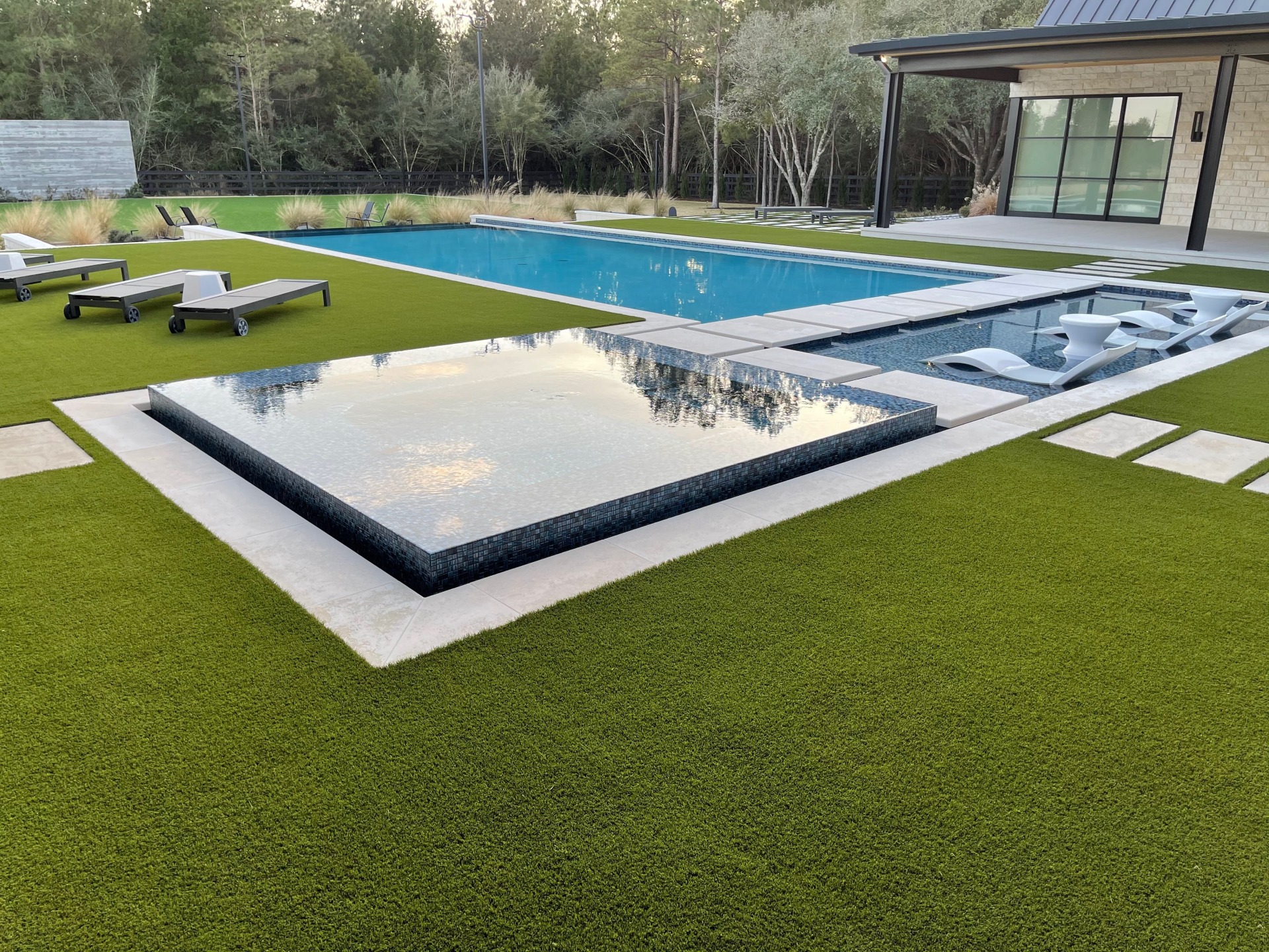 Indiana Artificial Grass Custom Pool Landscape Indiana Artificial Grass Custom Pool Landscape
