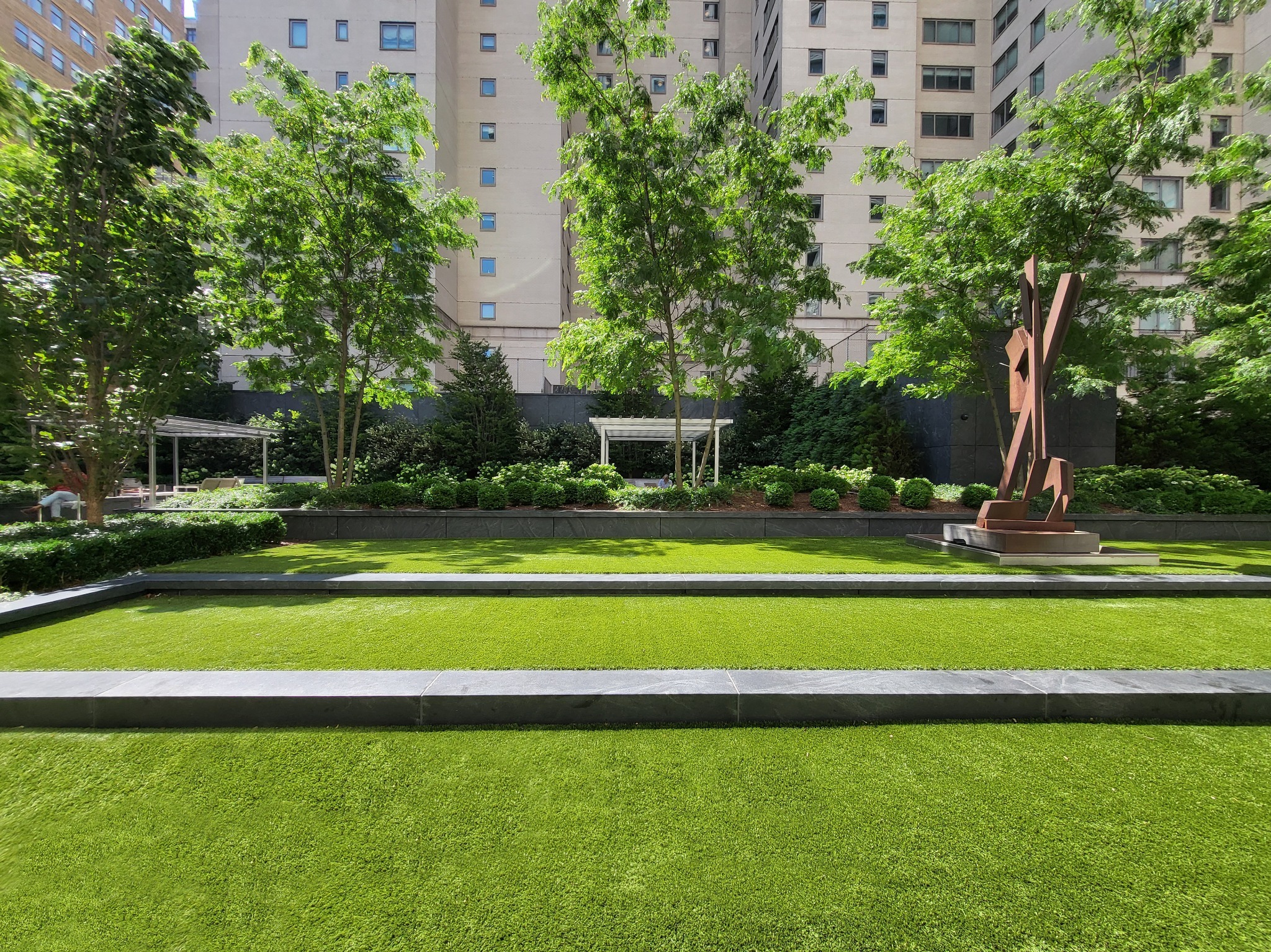 Indiana Commercial Artificial Grass Courtyard Landscape Indiana Commercial Artificial Grass Courtyard Landscape
